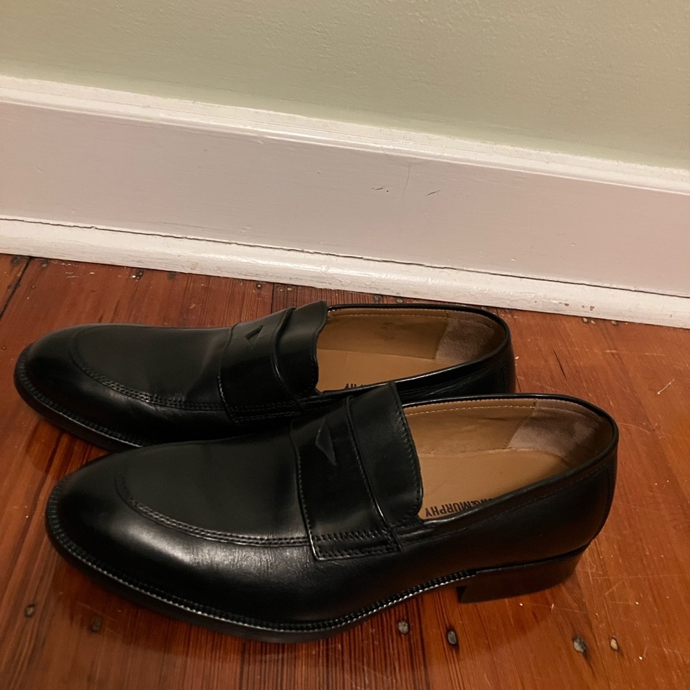 Black Leather Loafers